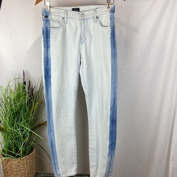 Citizens of Humanity Blue Rocket Crop High Rise Skinny Jeans NEW 26 - Picture 2 of 9